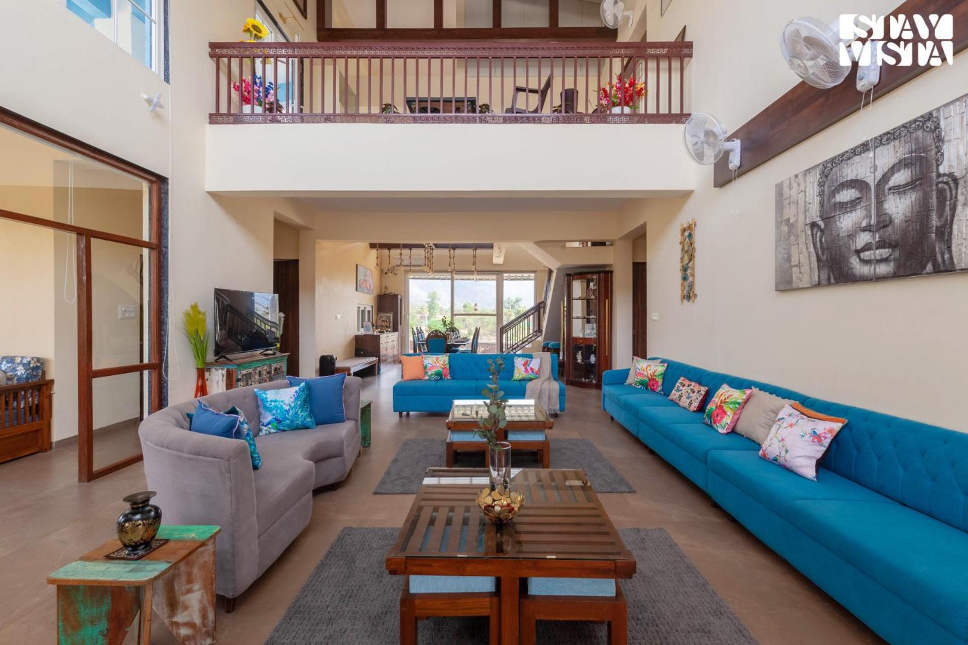 Stayvista'S Hillside Meadows - Mountainside Retreat With Farm View, Pool & Deck, Lawn & Gazebo Chinchavli Exterior photo