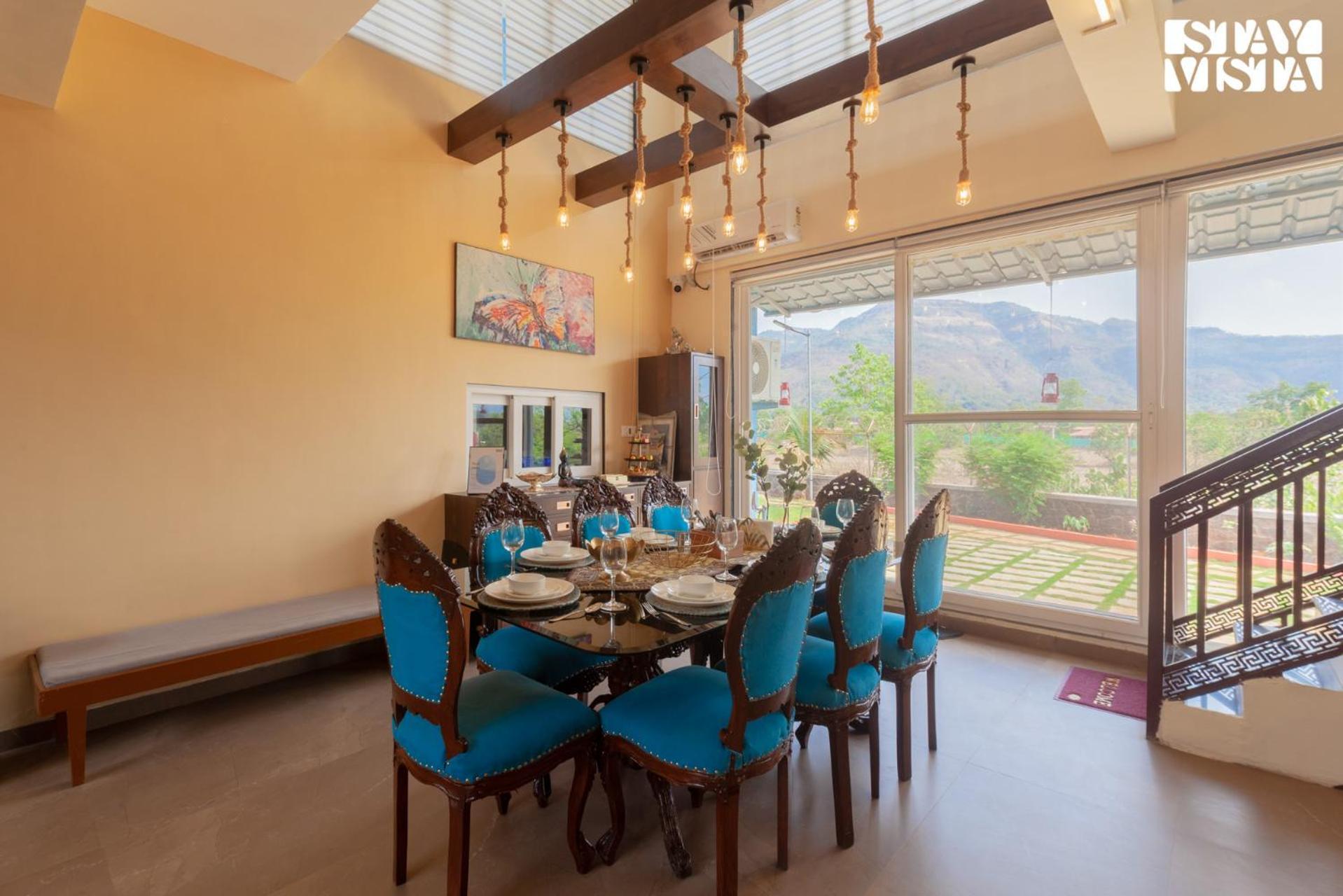 Stayvista'S Hillside Meadows - Mountainside Retreat With Farm View, Pool & Deck, Lawn & Gazebo Chinchavli Exterior photo