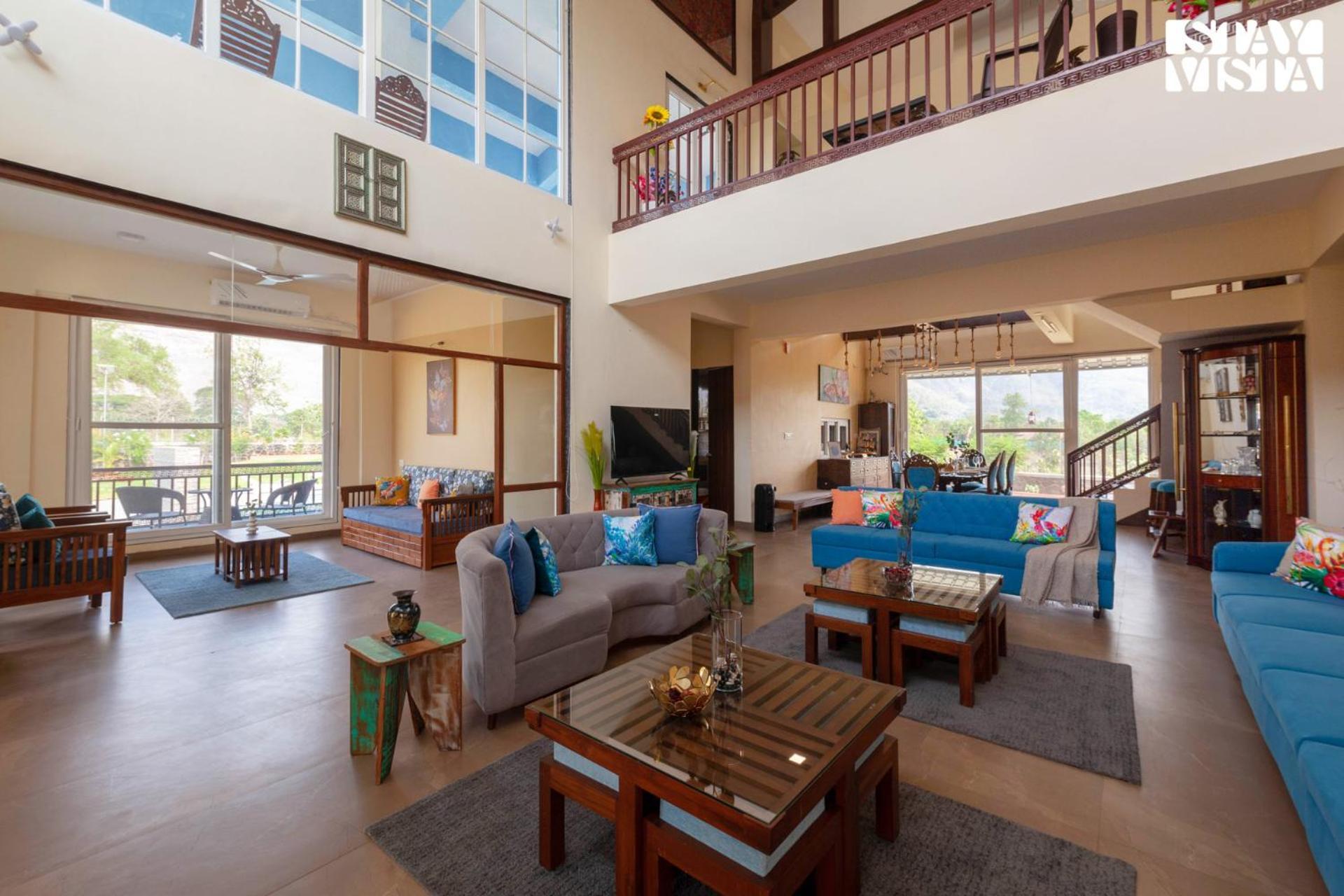 Stayvista'S Hillside Meadows - Mountainside Retreat With Farm View, Pool & Deck, Lawn & Gazebo Chinchavli Exterior photo